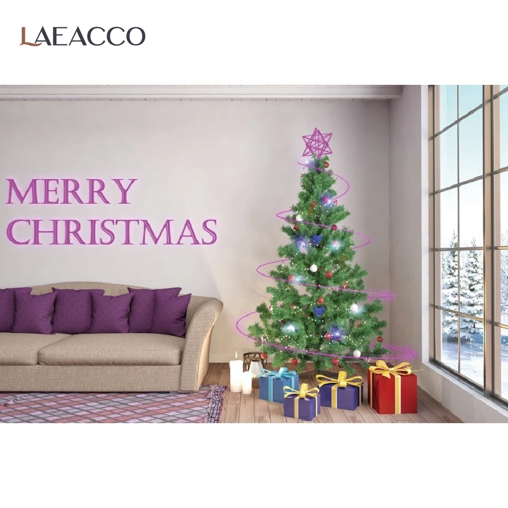 

Christmas Tree Backdrop Window он оосемки ооон оогѬаий fotografia Photo Background Photography он оосђдия tela